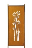 *Stele m.Bambus rost 52xH165cm Eisen