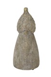 Wichtel-Zapfen gr/br.16xH34,5 Terracotta,  grau-braun
