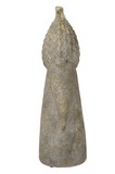 Wichtel-Zapfen gr/br.17xH54cm Terracotta,  grau-braun
