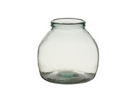 Glas Vase klar D20xH21cm 